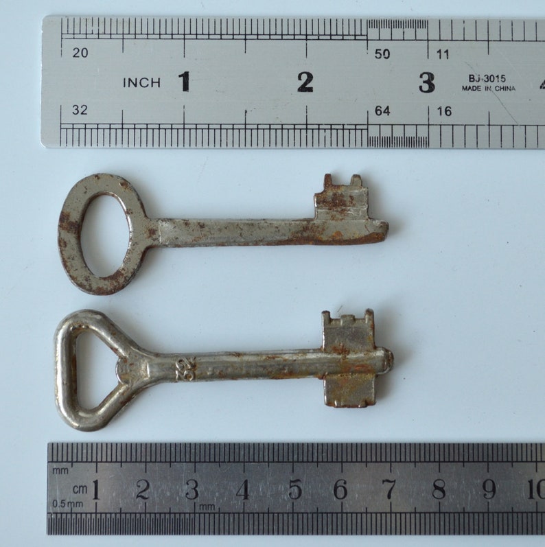 Soviets farmhouse decor Antique Rusty Metal keys Set of 3 vintage skeleton keys Russian collectibles mid century| Masculine decor