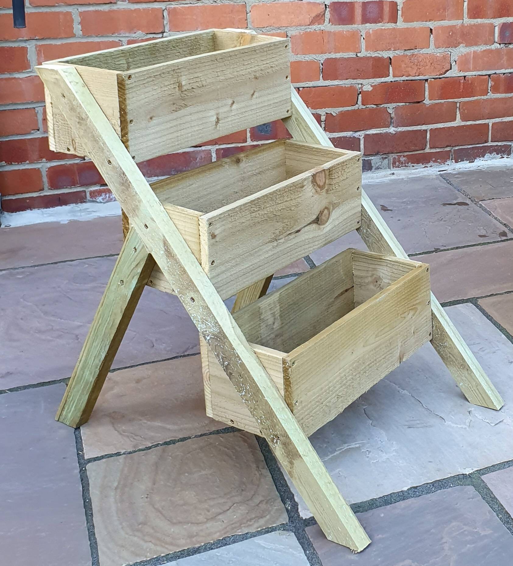 Free standing Garden/Herb Ladder Planter Etsy