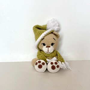 Crocheted bear, crocheted teddy, amigurumi teddy bear, cuddly toy, teddy decorative bear, accessory for children's room, unique handcraft