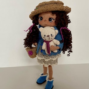 Crochet doll, crochet doll, amigurumi doll, doll, art doll, collector&#39;s doll, amigurumi, crocheted, accessory doll, gift doll, unique