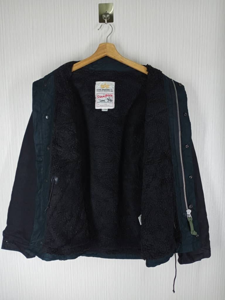 Rare!!! Vintage Alpha Industries X Lee Storm Rider Jacket Size XL