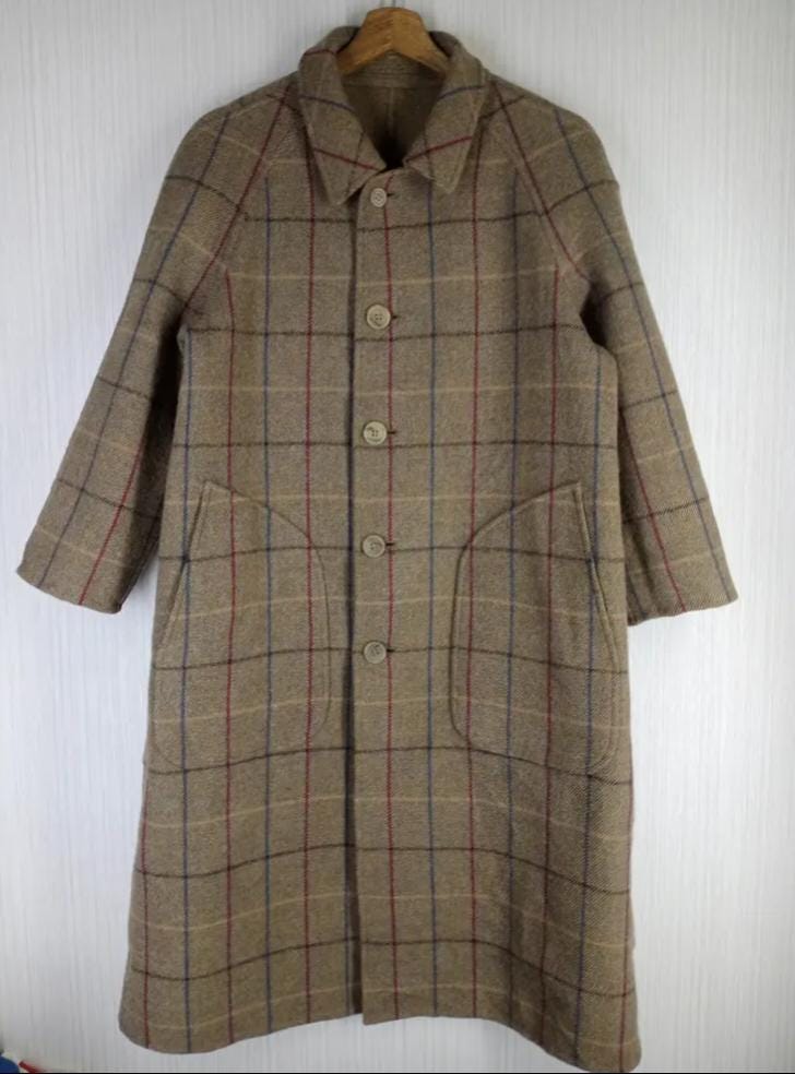 80s Vintage Burberry Wool Coat - Etsy