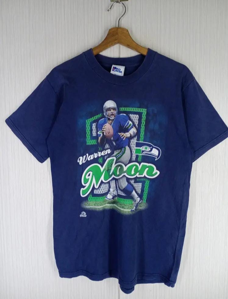 NFL シアトル・シーホークス フットボールTシャツ 90s USA製 希少ヴィンテージ 90年代 NFL シアトル シーホークス ウォーレン