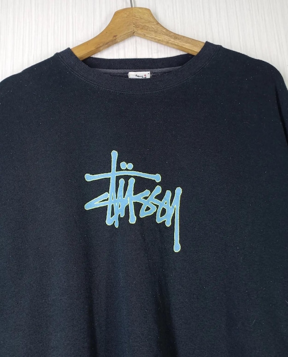 Stüssy, Rare!!! Vintage 90s Stussy Big Logo Crewneck Sweatshirt Size XL Stussy Tshirt
