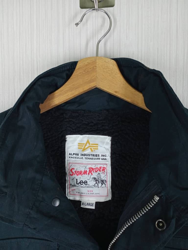 Rare!!! Vintage Alpha Industries X Lee Storm Rider Jacket Size XL