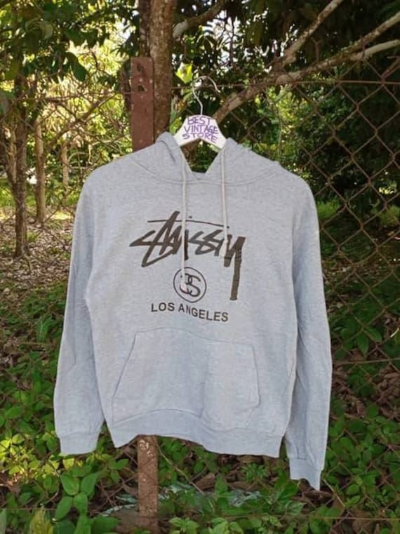 Rare!!! Vintage 90s Stussy Big Logo Hoodie Sweatshirt Size S - Etsy