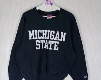 Vintage 80's Champion Reverse Weave Michigan State University