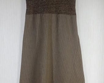 Zeldzame vintage tricot mouwloze jurk Comme des Garcons, maat S, lange jas Comme des Garcons