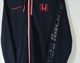 ヴィンテージホンダレーシングジャケット：刺繍ロゴ、モータースポーツ