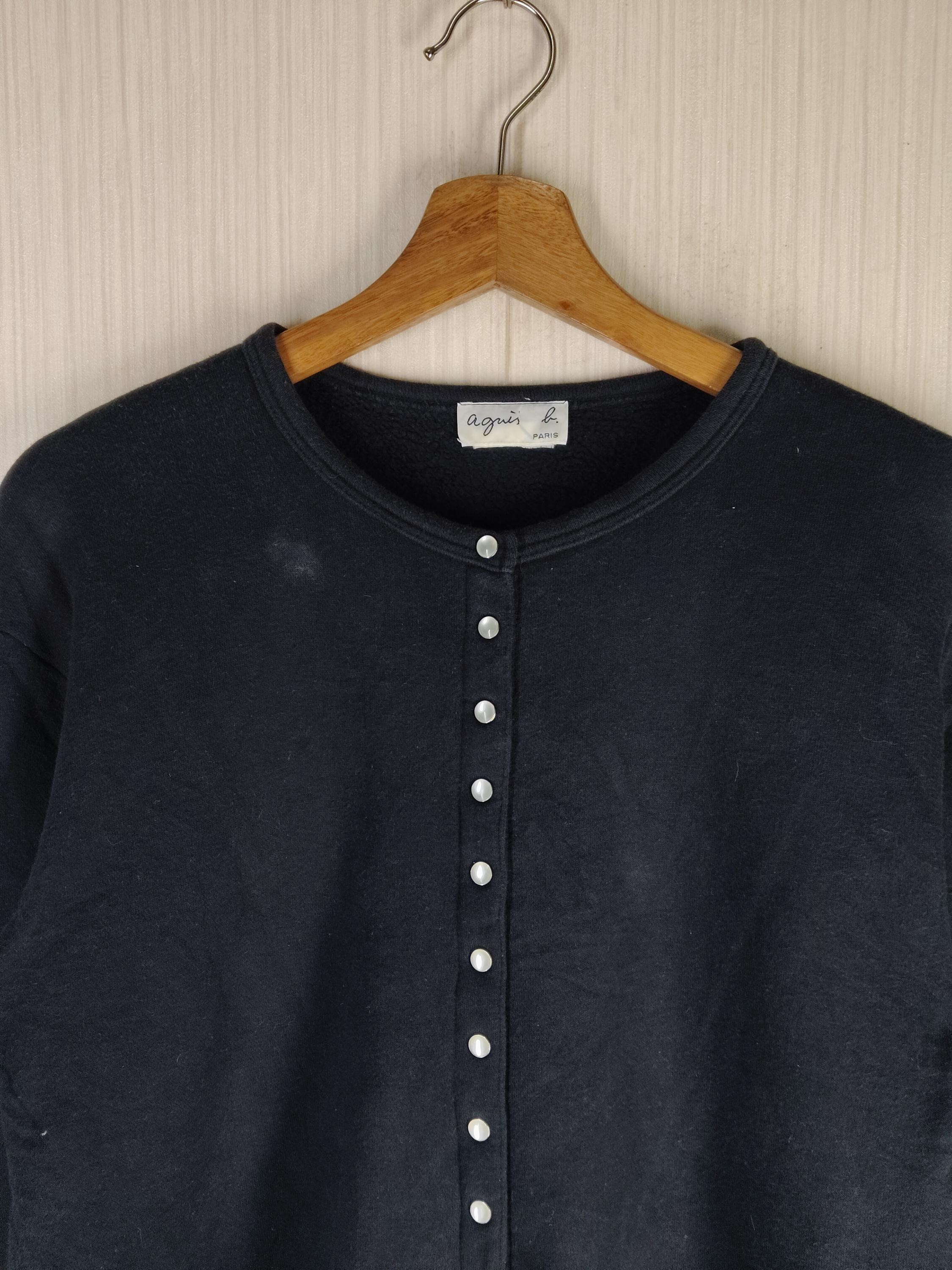 Rare!!! Vintage Agnes B. Homme Paris Snap Button Cardigan Size