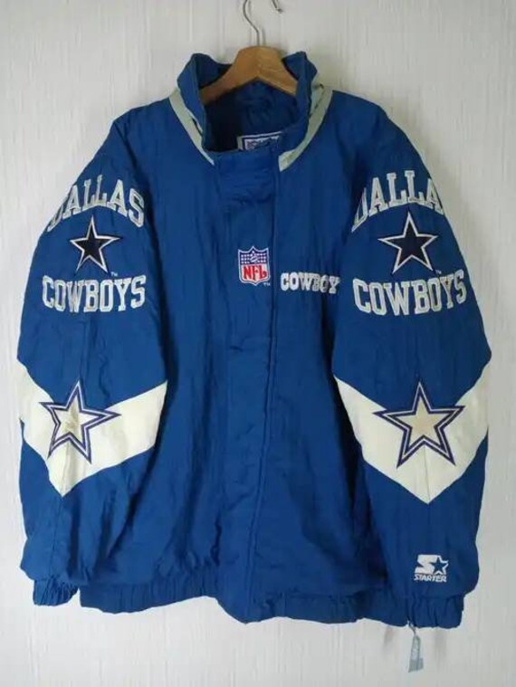 Rare!!! Vintage 90s Dallas Cowboys Big Logo Starter Jacket NFL