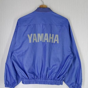RARE!!! Vintage 90s Yamaha Racing Team Work Wear Light Jacket Size M