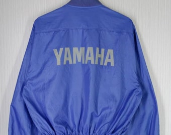 SELTEN!!! Vintage 90er Jahre Yahama Racing Team Arbeitskleidung leichte Jacke Gr. M