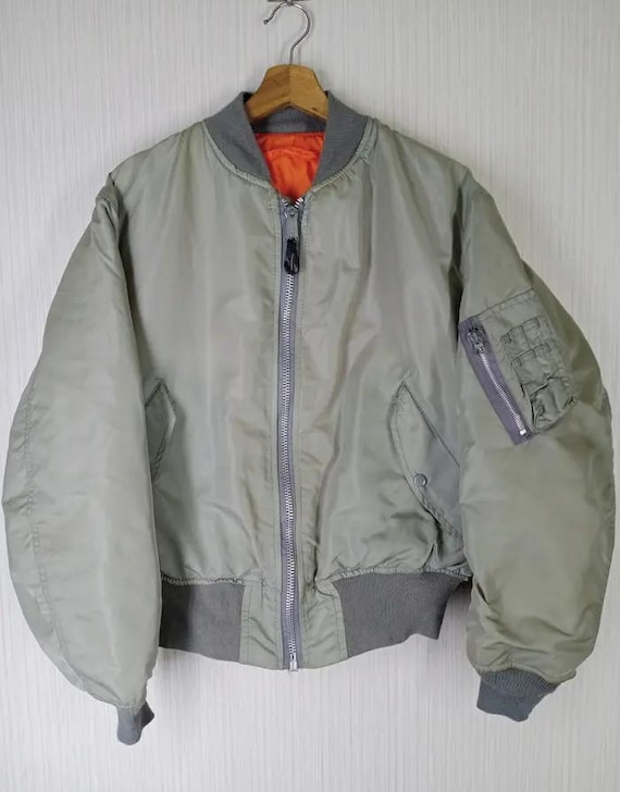 Rare!!! Vintage 90s Alpha Industries Bombers Flight Ma-1 Usaf