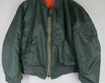 Vintage 70s I. Spiewak MA-1 Bomber Jacket: USAF Military Flight
