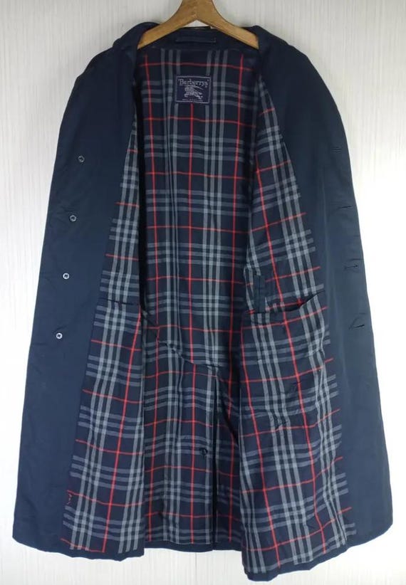 Rare Vintage Burberrys Nova Check Trench Coat Jacket Made in