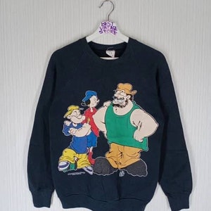 Rare!!! Vintage 1993 POPEYE The Sailorman Crewneck Sweatshirt Size S