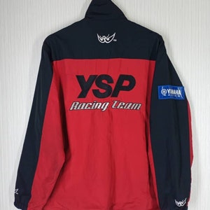 RARO!!! Giacca vintage Yamaha YSP Racing Team con grande logo, taglia L