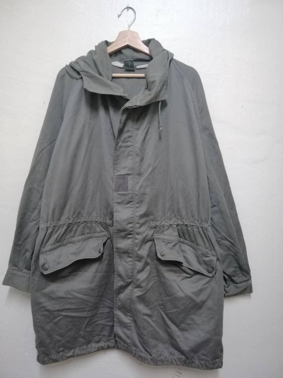 Vintage 80s J. Veyrier Paris Military Green French Army M64 Parka 