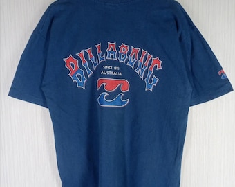 RARE!!! Vintage 90s BILLABONG Since 1973 Australia Big Logo Tshirt Size L Billabong Surfing Australia