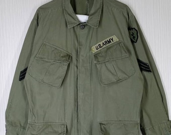 Vintage 70s French Military M64 Field Parka Hoodie Jacket Size XL 