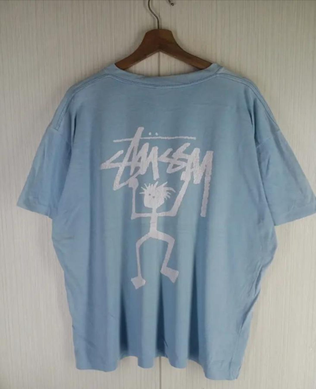 Rare Vintage 80s Stussy Stickman Big Logo Tshirt Size L - Etsy