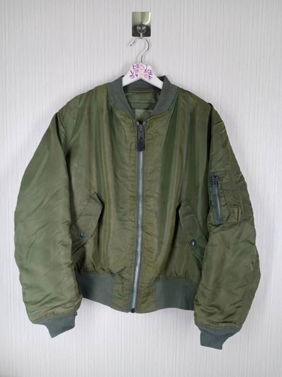 Rare!!! Vintage 90s Alpha Industries Bombers Jacket Flight Jacket