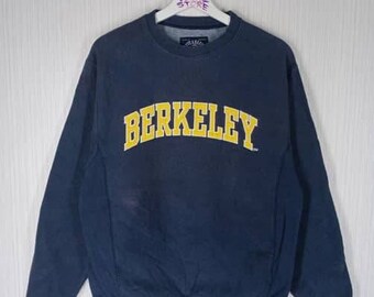 Rare!!! Vintage 90s Berkeley University Sweatshirt Embroidery Logo Size M
