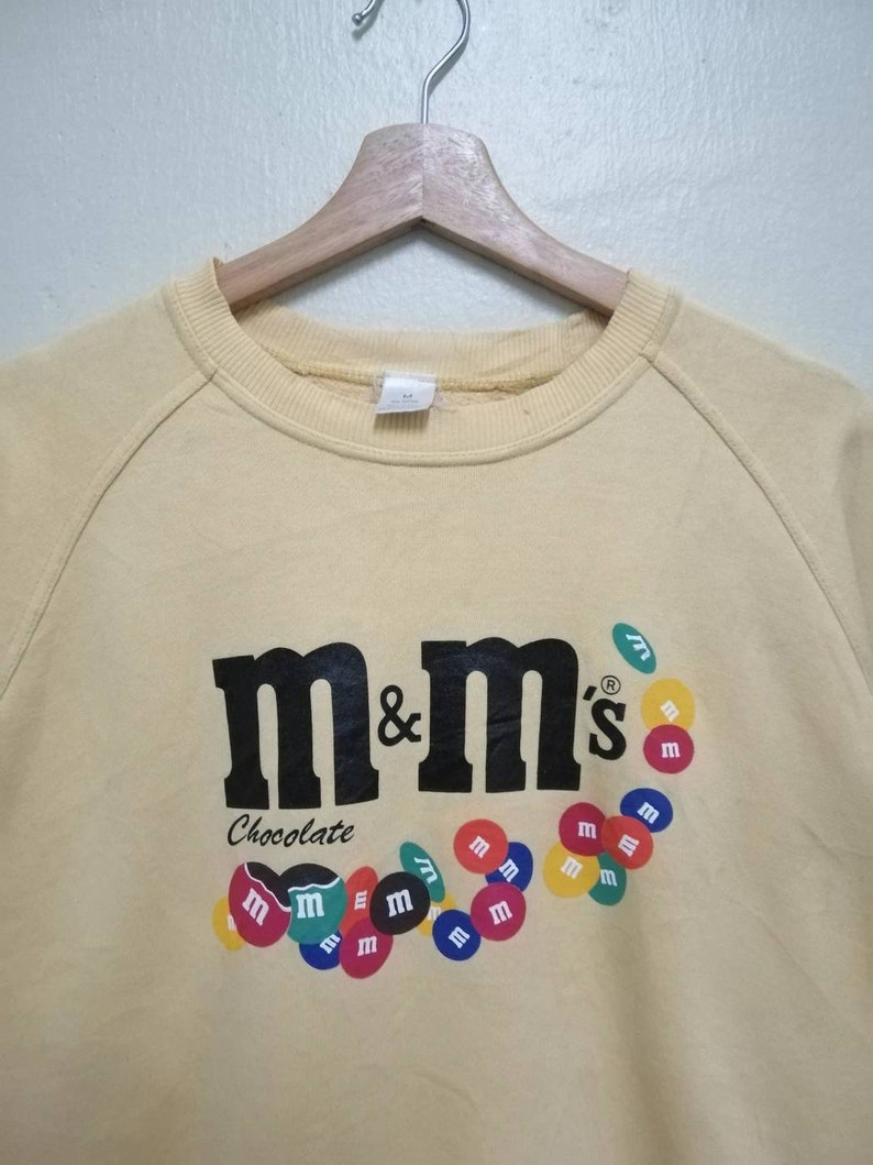 Vintage M/&M Chocolate Candies Big Logo Sweatshirt Size M
