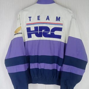 RARE!!! Vintage 90s HRC Honda Racing Team Big Logo Jacket Size M