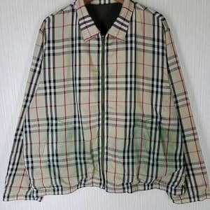 Rare!!! Vintage Burberry London Nova Check Reversible Jacket Size L