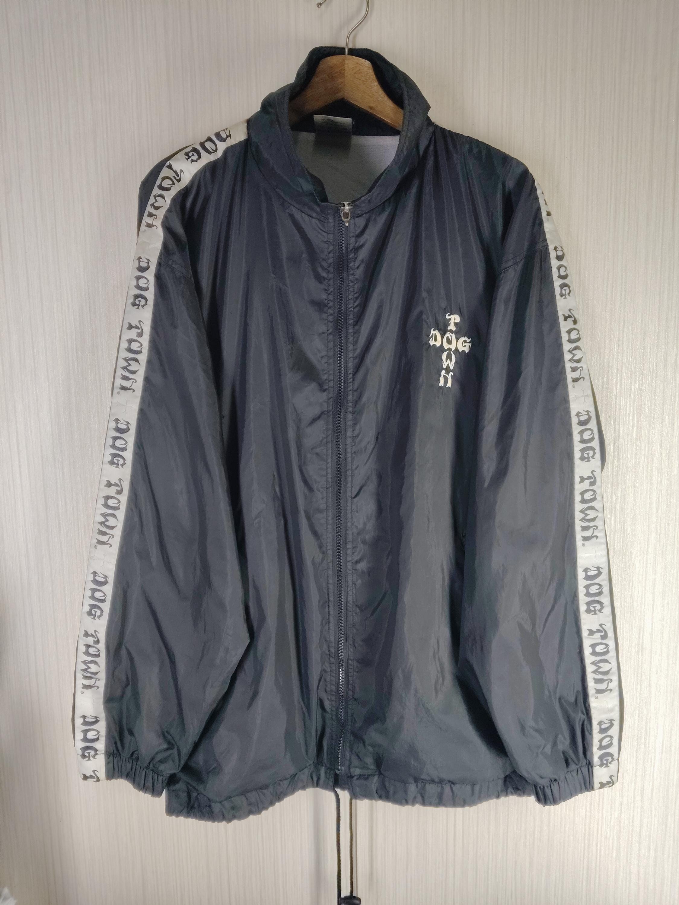 Rare!!! Vintage 90s Dogtown Side Tape Zipper Jacket Size L Dogtown