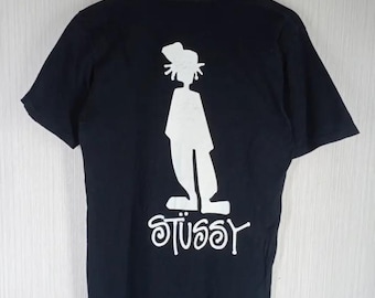 Vintage 90s STUSSY Stickman Big Printed Streetwear Tee - Etsy