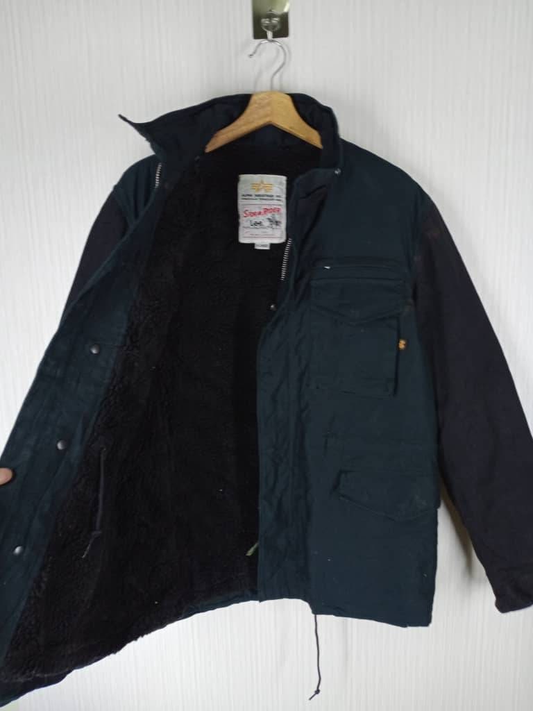 Alpha Industries×Lee STORM RIDER モッズコート Rare!!! Vintage Alpha Industries X Lee Storm Rider Jacket Size XL