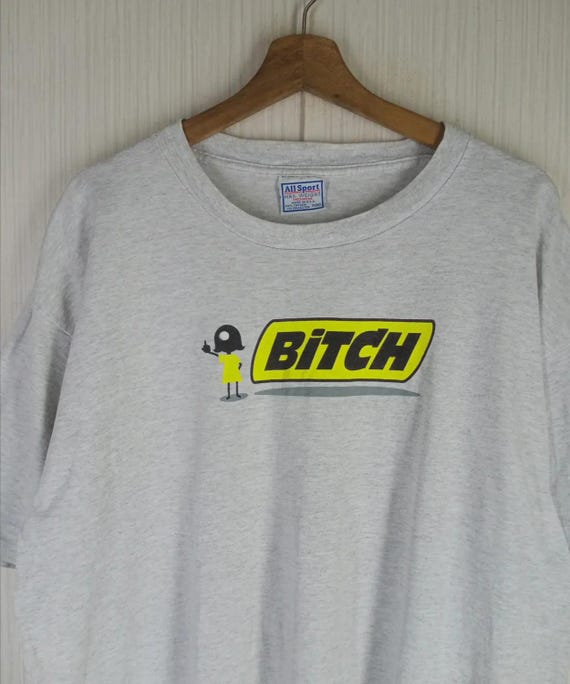 Very Rare!!! Vintage 90s Bitch Hook-ups Tshirt Size XL Powell