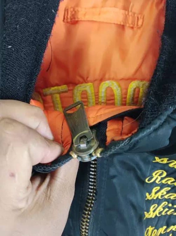 Vintage 80s Bogey Sports Club MA-1 Jacket - Alpha Industries USA