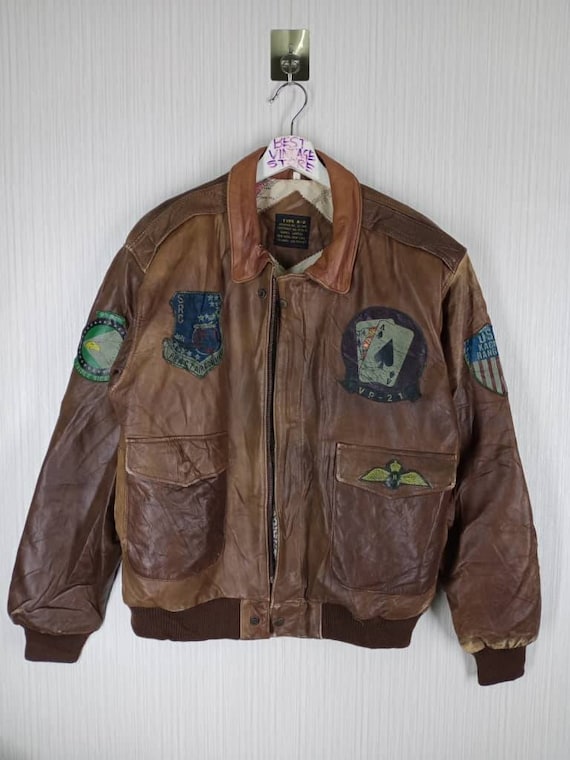 Vintage 80s Avirex Type A-2 U.S Army Air Force American Aviator