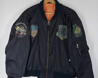 Vintage Simpson MA-1 Jacket Blouson Flight Jacket - Etsy