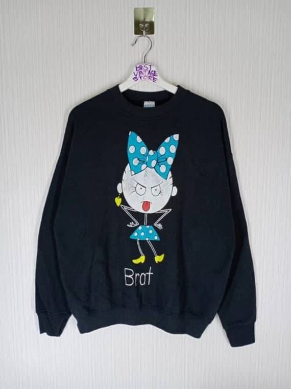 Rare!!! Vintage 90s Brat Anime Grunge Motive Carto