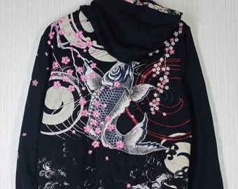 リバーシブルスカジャンジャケット：鯉龍刺繍・ヤクザ風 - Etsy 日本