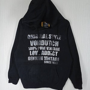 Rare!!! Vintage Von Dutch Hoodie Sweatshirt Size M