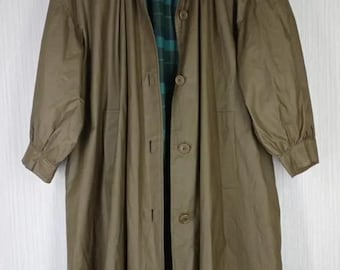 70s Saint Laurent Rive Gauche Wool Velvet Military Coat With Wood