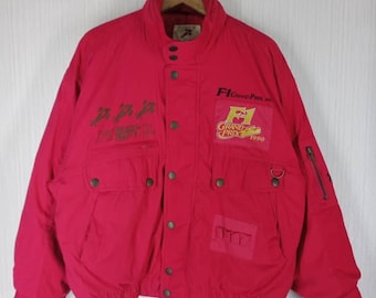 RARE!!! Vintage F1 Grand Prix 1990 Bomber Jacket Size L