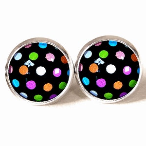 Ohrstecker ••• Polka Dots Pünktchen Punkte viele Farben •••