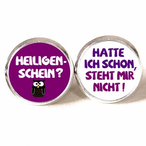 Ohrstecker ••• Heiligenschein Eule  •••