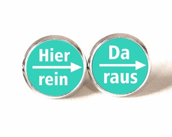 Ohrstecker ••• Hier rein  ••• da raus