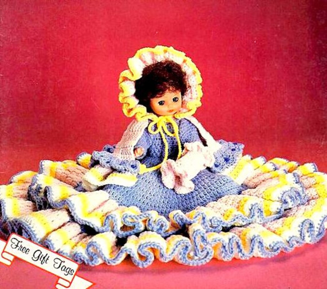 Vintage Crochet Pattern Bed Dolls Abbey Eva Sarah Rachel Doll Etsy Canada