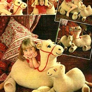 RETIREMENT SALE *** Vintage Sewing Craft Pattern Camel Soft Toy  Sit On Camels   Safari Zoo Nativity Christmas Creche Stuffed Animal Plush