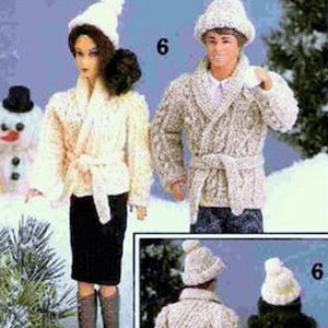 RETIREMENT SALE *** Vintage Crochet Pattern PDF  12in Teenage Fashion Doll Clothes Beach Outfits Ski Skater Dress Hat Boy Doll