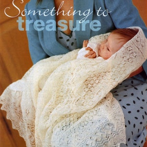 Knitting Pattern Heirloom Shetland Lace Shawl  Vintage Blanket Wrap Christening Baptism